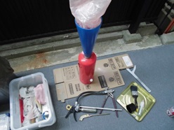 ABC粉末消火器10型加圧式-途中