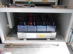 発電機制御用蓄電池取替 -完成