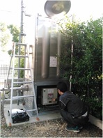 スプリンクラー設備-点検中