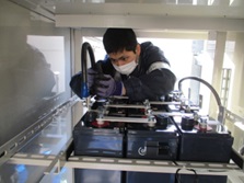 自家発電設備蓄電池取替-途中