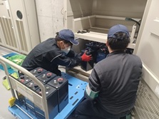 途中　SNSX-300×54セル　蓄電池取替工事