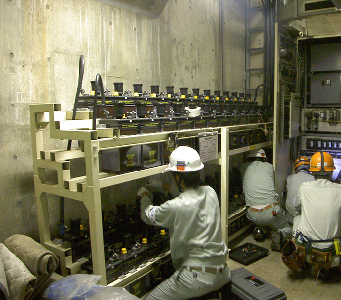 非常用電源サービスの様子